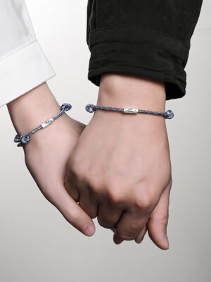 Silver bracelet symbolizing eternal love promise